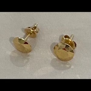 TIFFANY 18K GOLD EARRINGS,RETAIL$1800, PRICE $850